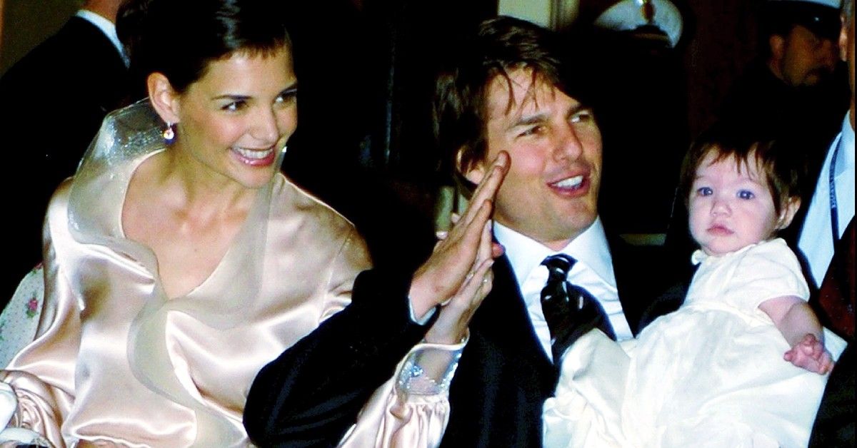 Katie Holmes, Tom Cruise and Baby Suri Cruise in formal wear