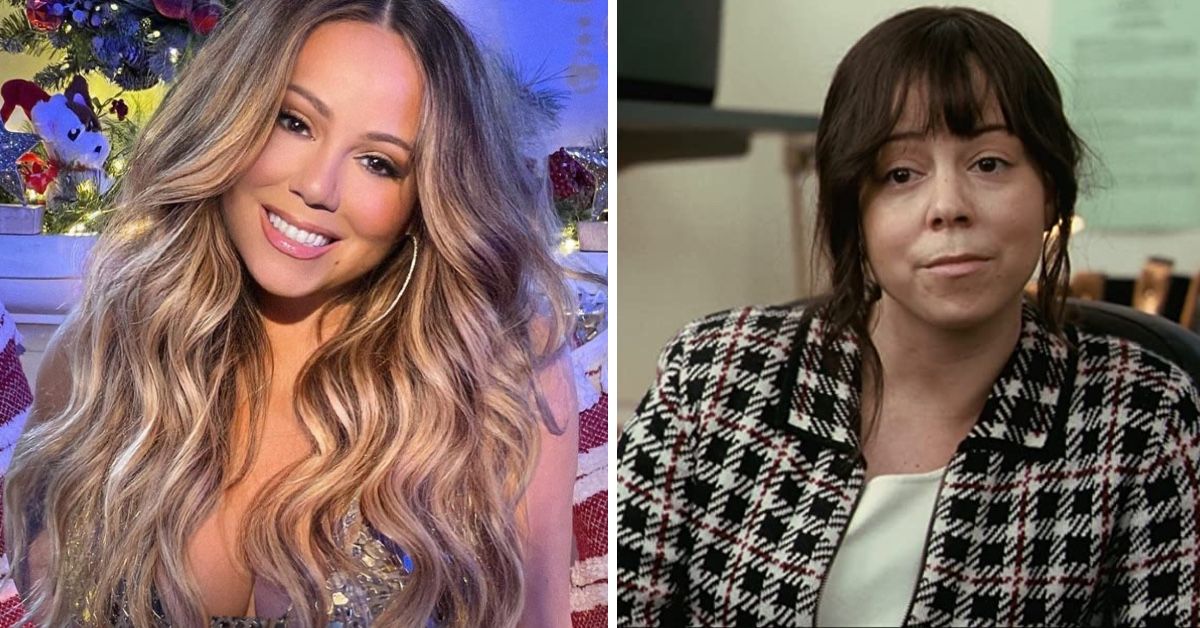 Mariah Carey posing on Instagram, and in a scene from 'Precious'