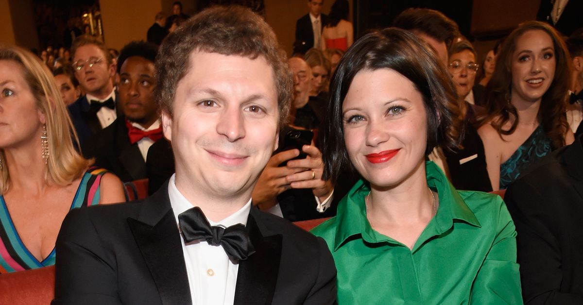 Michael Cera and his wife, Nadine at the 2018 Tony Awards in New York City