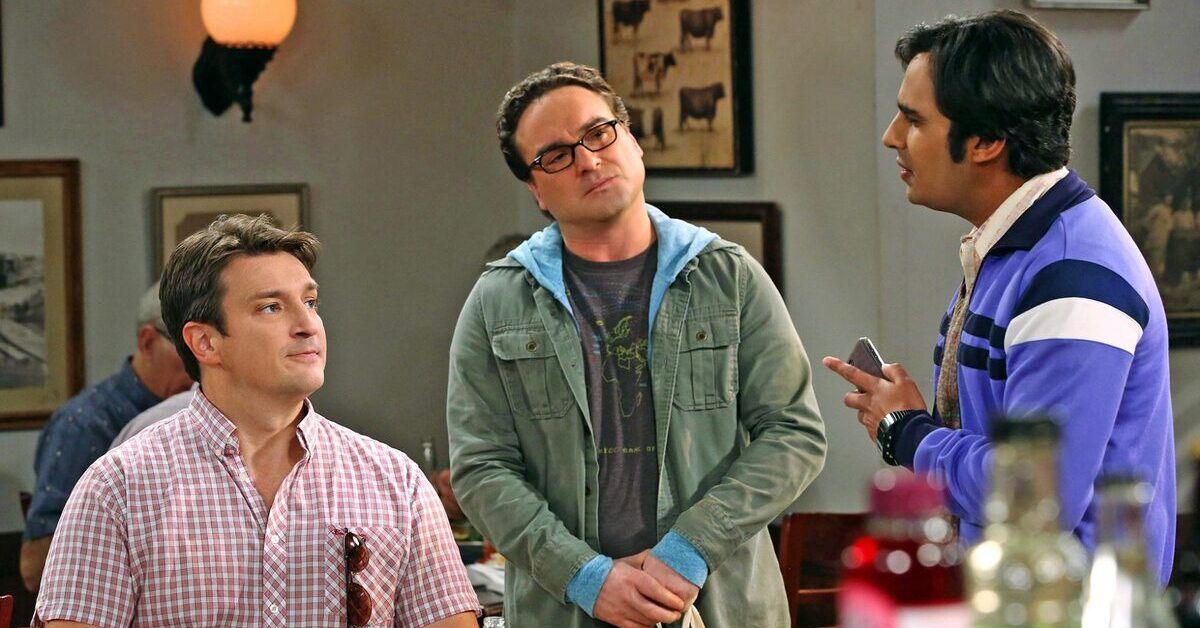 Nathan Fillion during his cameo on 'The Big Bang Theory'