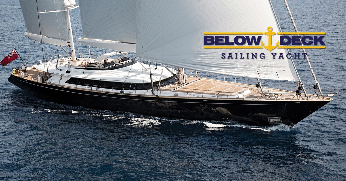 A boat from Below Deck Sailing Yacht, Bravo's newest spinoff of the original Below Deck