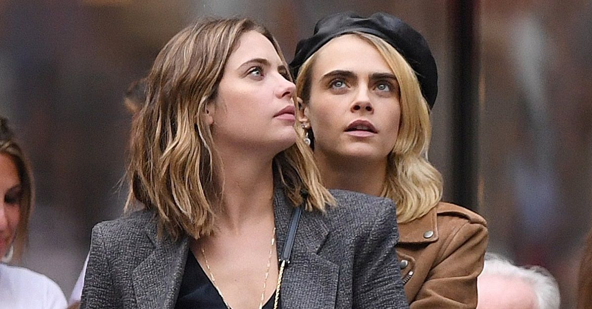 Cara Delevingne and Ashley Benson being affectionate