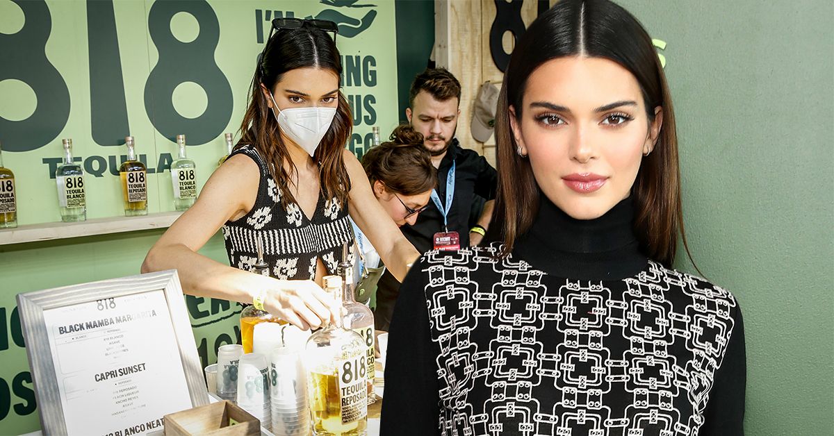 Supermodel Kendall Jenner serving her own tequila brand, Tequila 818