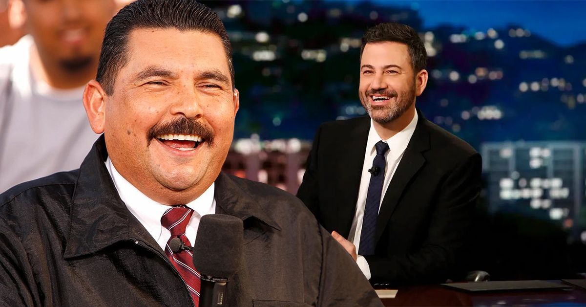 Jimmy Kimmel from the ABC late night show 'Jimmy Kimmel Live' and his sidekick Guillermo Rodriguez