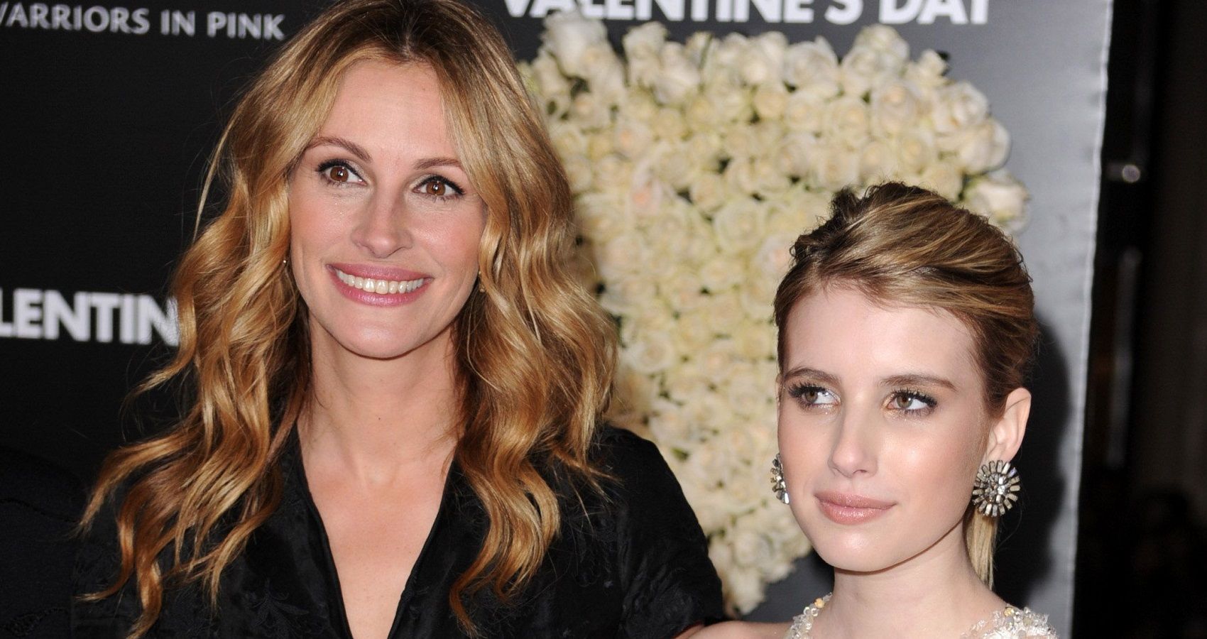 Julia Roberts and Emma Roberts on the red carpet