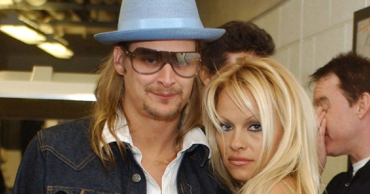 Kid Rock and Pamela Anderson at a party