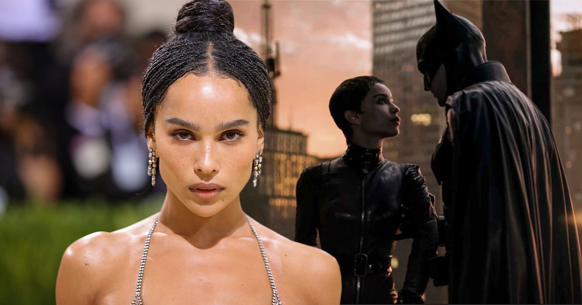 Zoe Kravitz on the red carpet and as Catwoman in The Batman