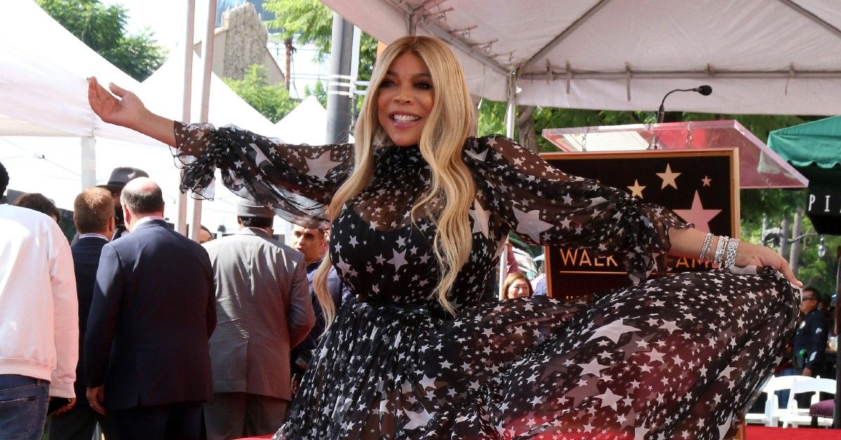 Wendy Williams in star gown at Walk of Fame event