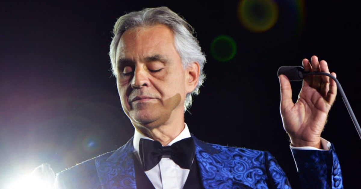 Andrea Bocelli during a performance1