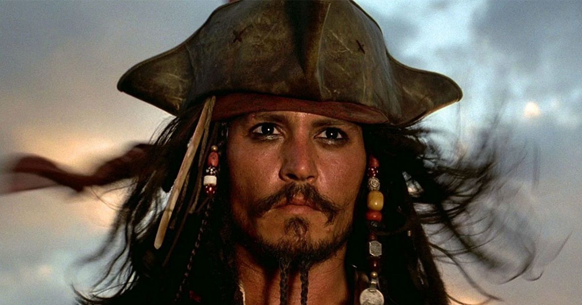Johnny Depp As Captain Jack Sparrow In Curse of the Black Pearl