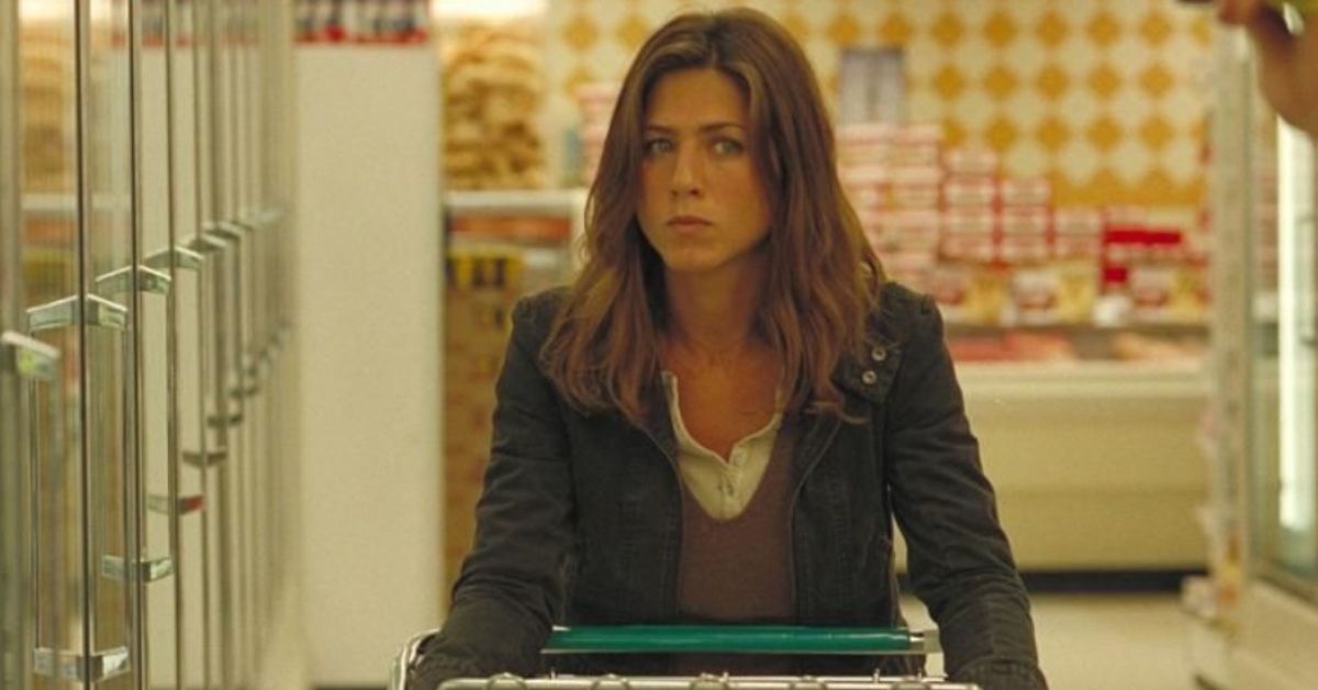 Jennifer Aniston at a grocery store in a scene from Friends with Money