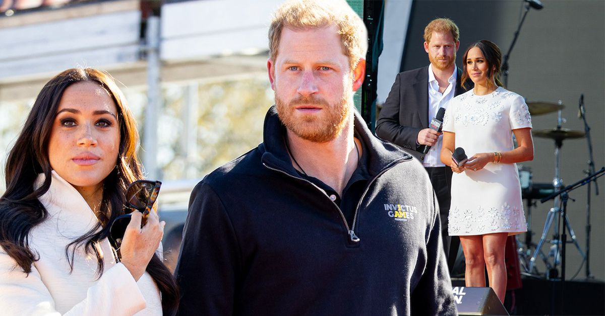 Prince Harry And Meghan Markle look chipper as they take a walk