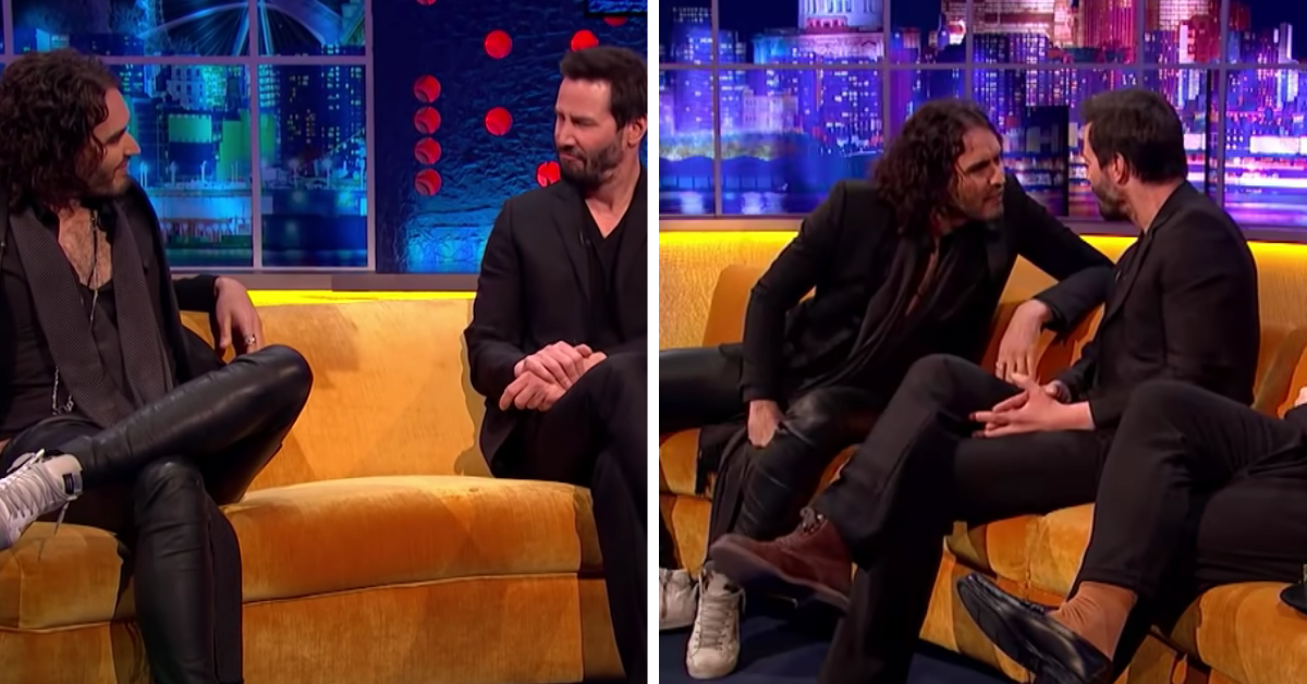 Fans Think Keanu Reeves Was Annoyed By Russell Brand During This Interview