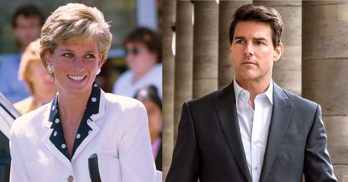 Lady Diana the Princess of Wales And Actor Tom Cruise 