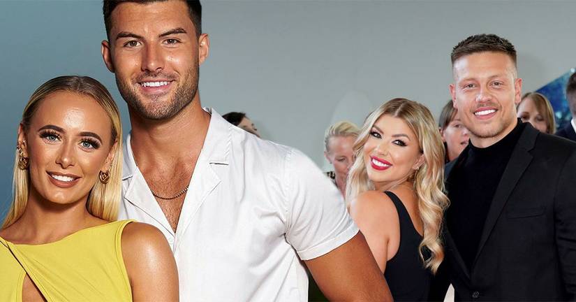 Liam Reardon and Millie Court, and Olivia and Alex Bowen from Love Island UK