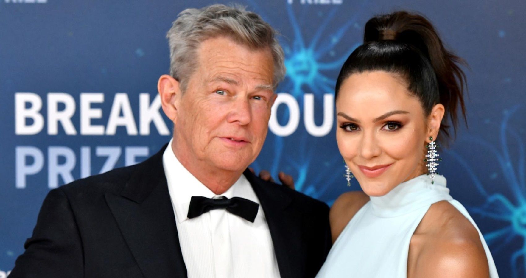 David Foster and Katharine McPhee on the red carpet