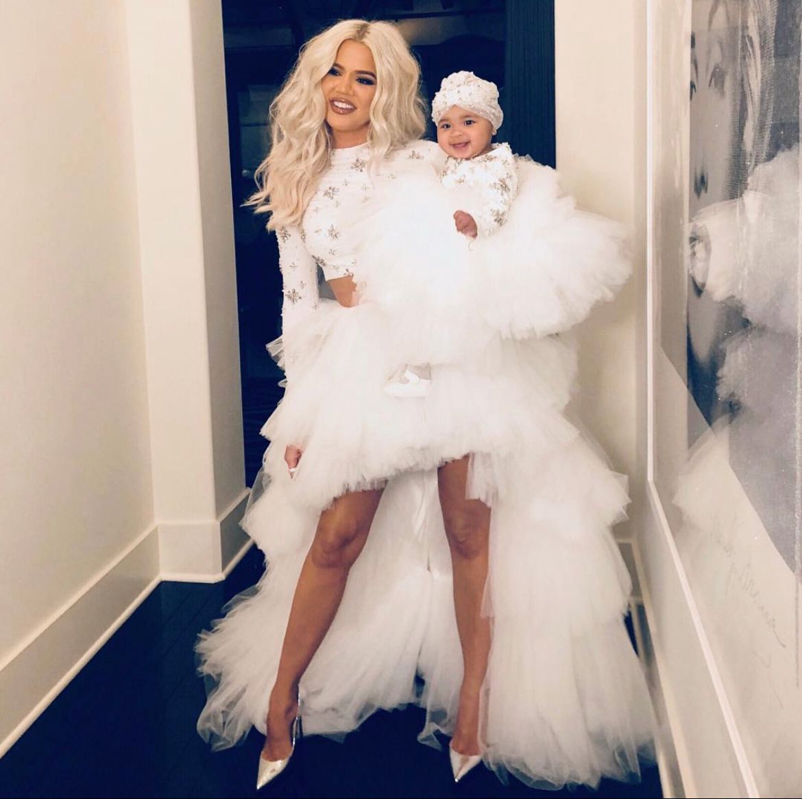 Khloe Kardashian and her daughter True Thompson
