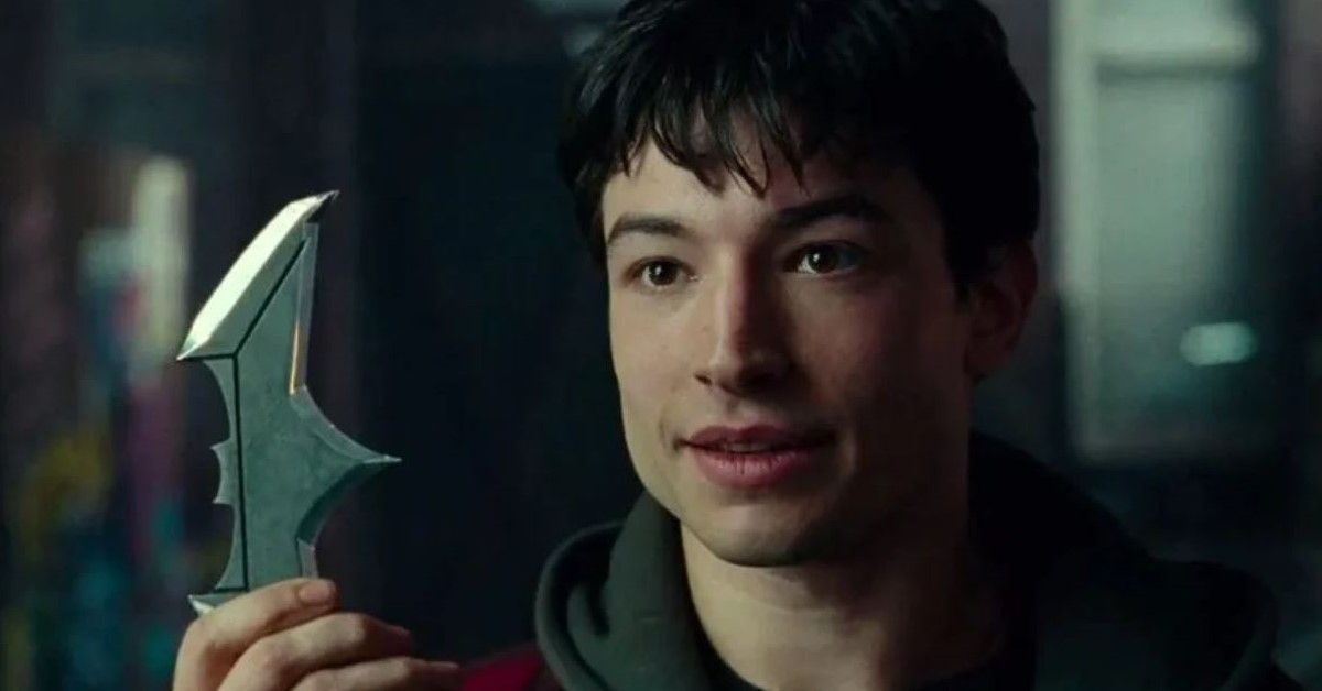 Ezra Miller in a still from Justice League