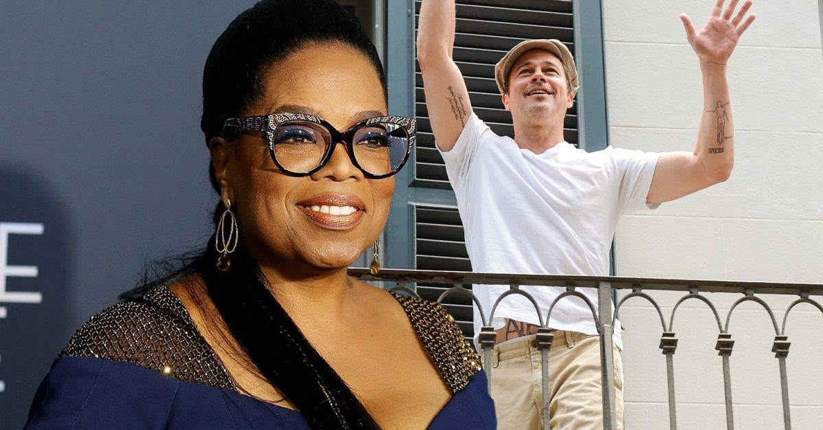 It Got Quiet Between Oprah And Brad Pitt When A Fan Asked About His Stomach  Tattoo