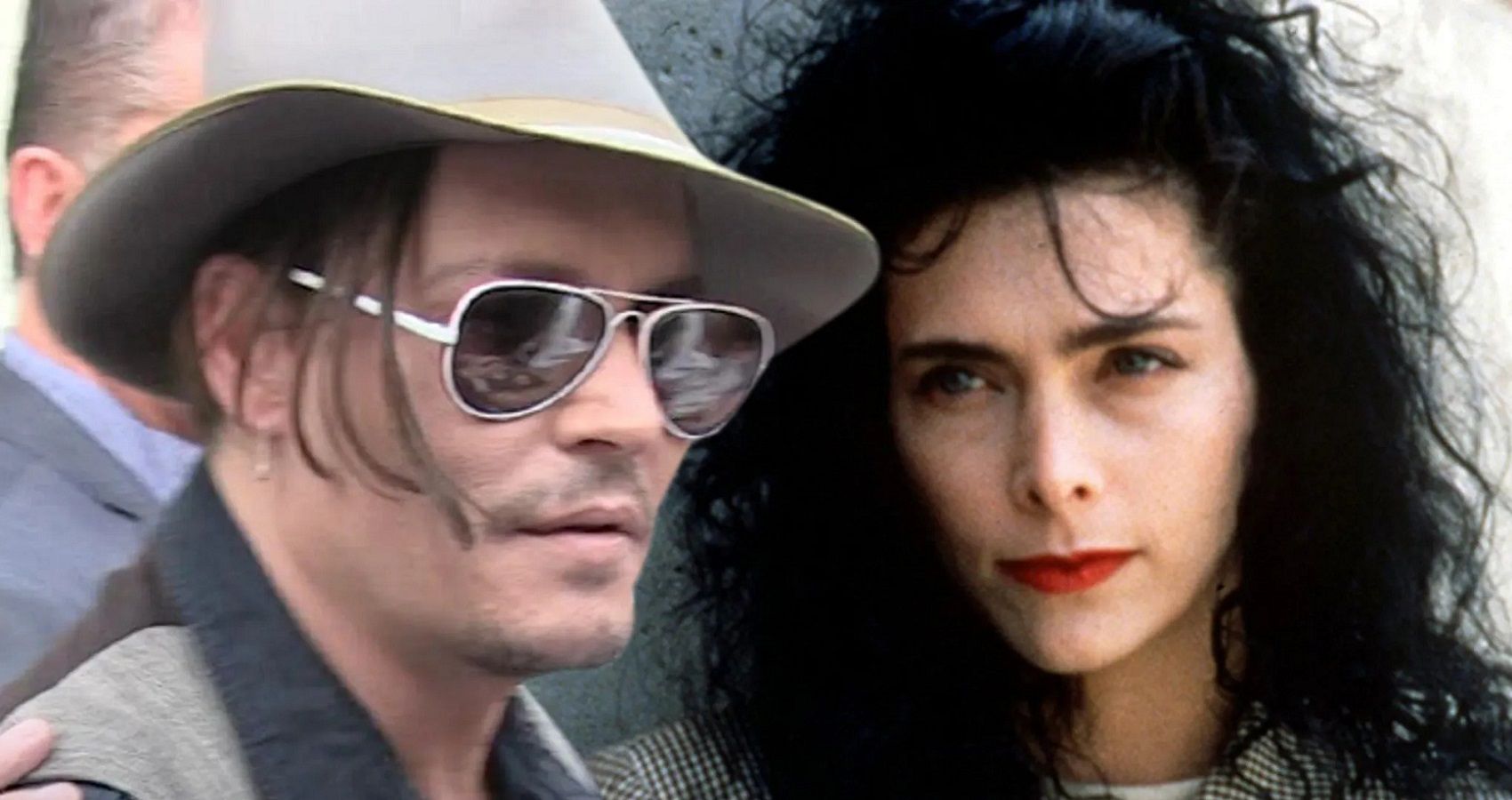 Johnny Depp and Lori Depp side by side