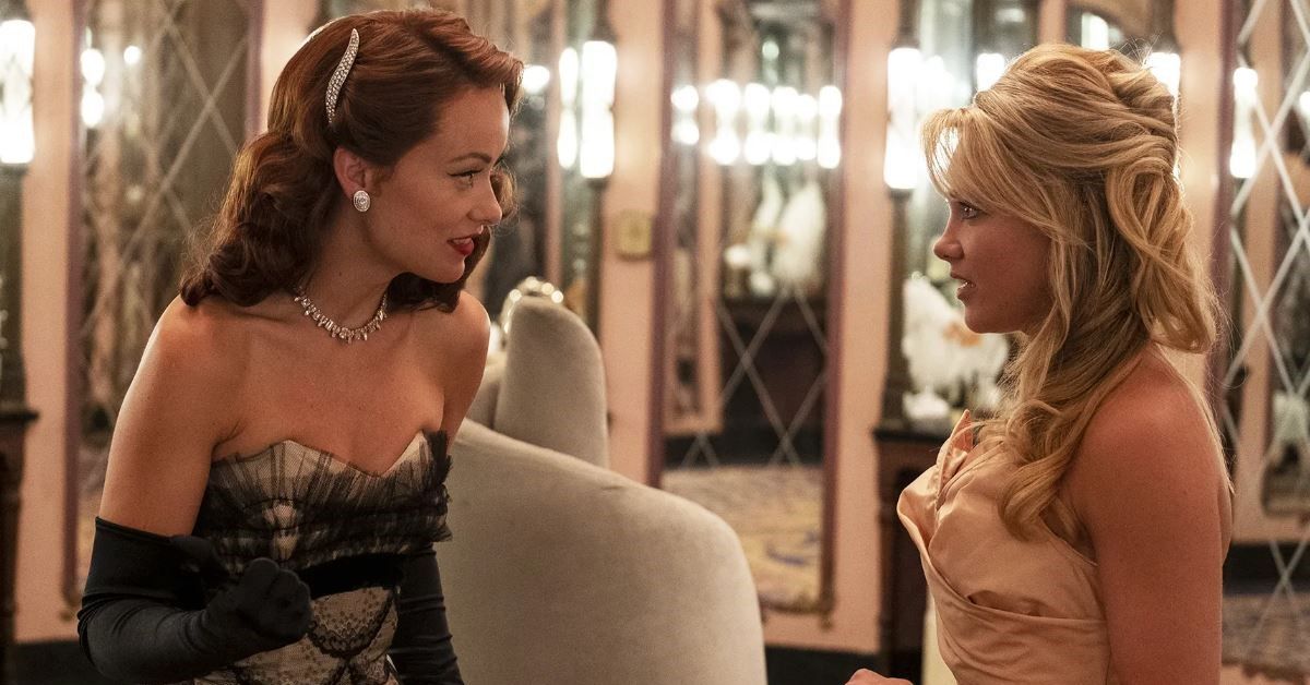 Olivia Wilde and Florence Pugh in a still from Don't Worry Darling