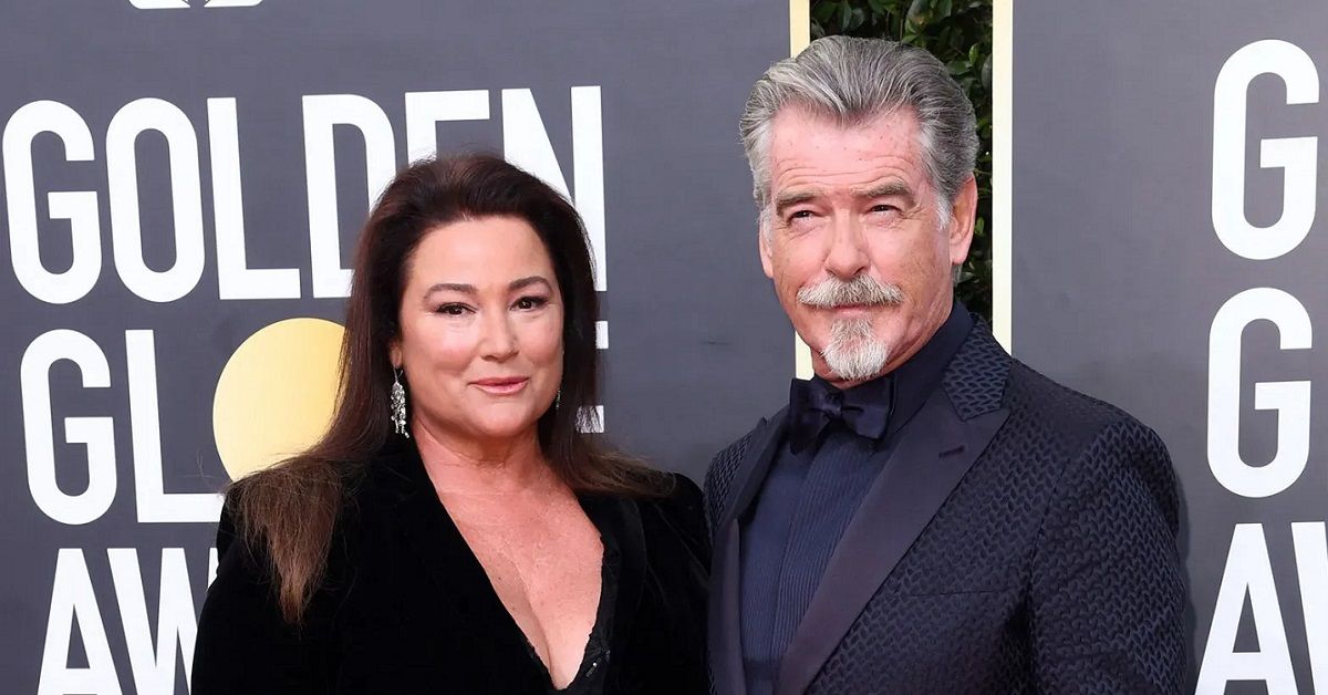 Pierce Brosnan and his wife Keely Shaye Smith on the red carpet