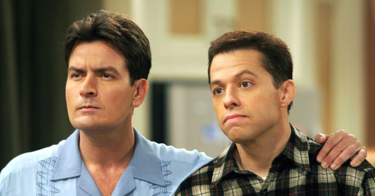 Charlie Sheen and Jon Cryer two and a half men