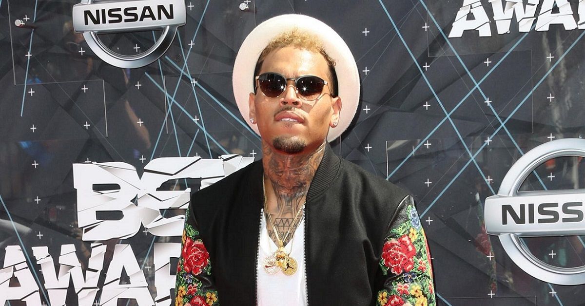 Chris Brown on the red carpet