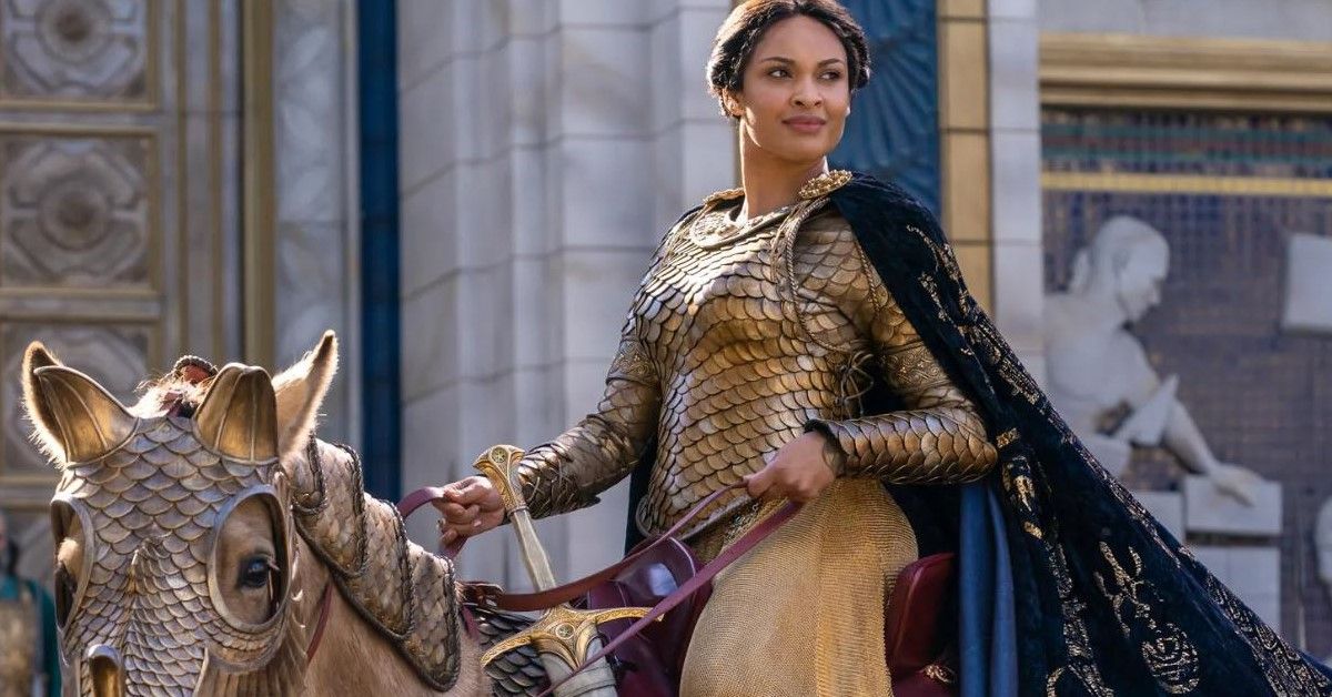 Cynthia Addai-Robinson as Queen Regent Miriel in a still from The Lord of the Rings: The Rings of Power