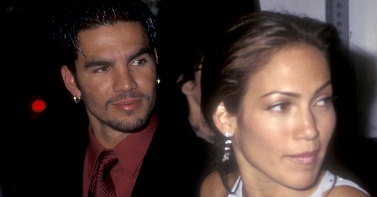 Jennifer Lopez and her ex-husband Ojani Noa on the red carpet
