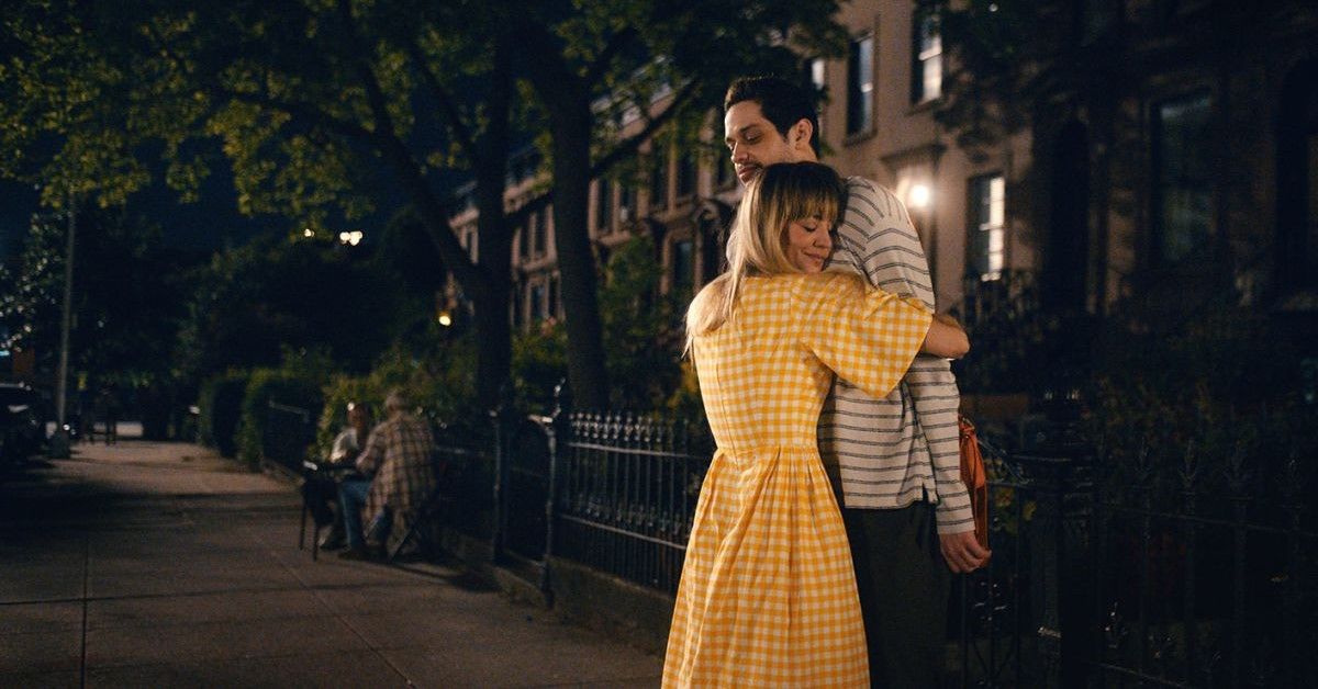 Kaley Cuoco and Pete Davidson in a still from Meet Cute