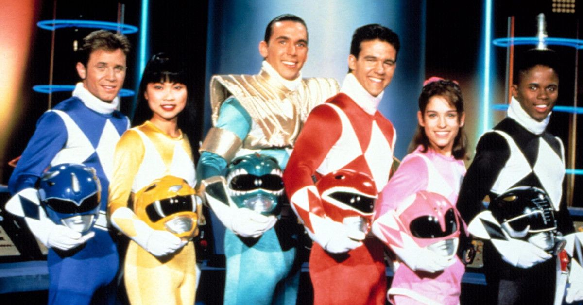 The cast of Mighty Morphin Power Rangers