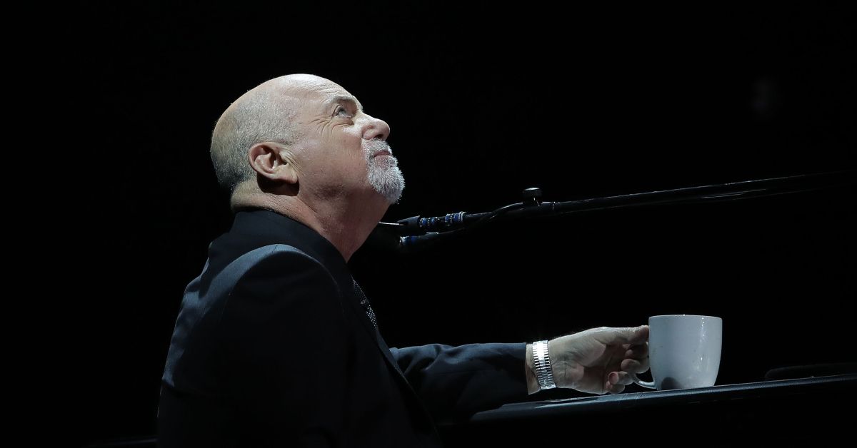 Billy Joel playing piano