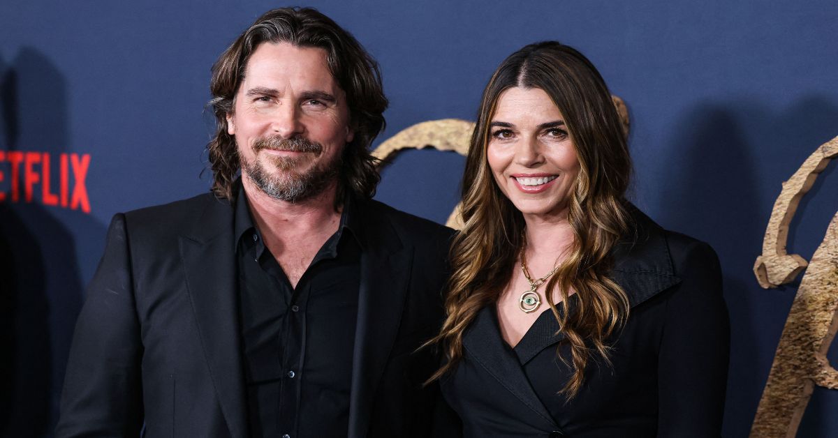 Christian Bale on the red carpet with wife Sibi Blazic