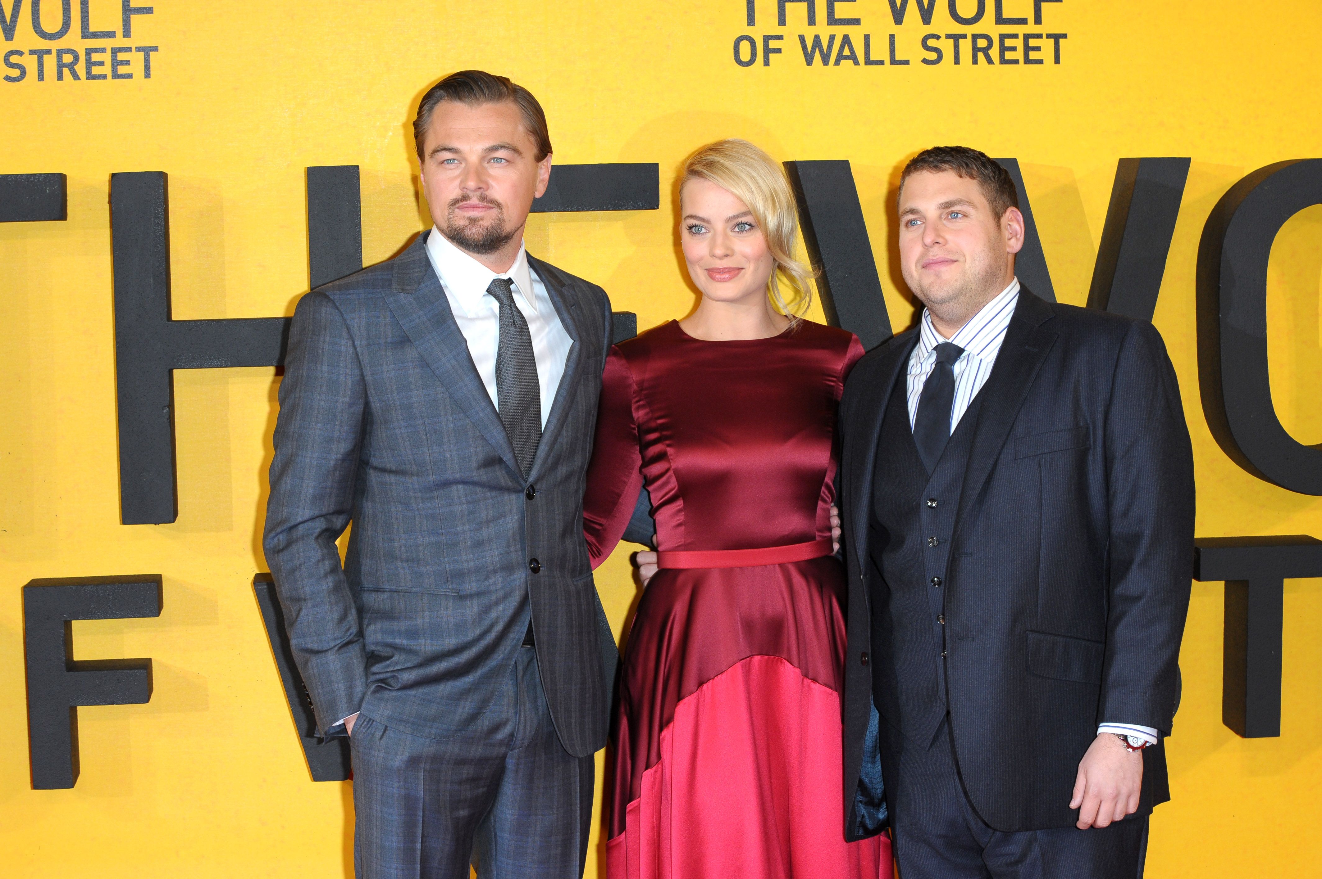 Leonardo DiCaprio, Margot Robbie and Jonah Hill 