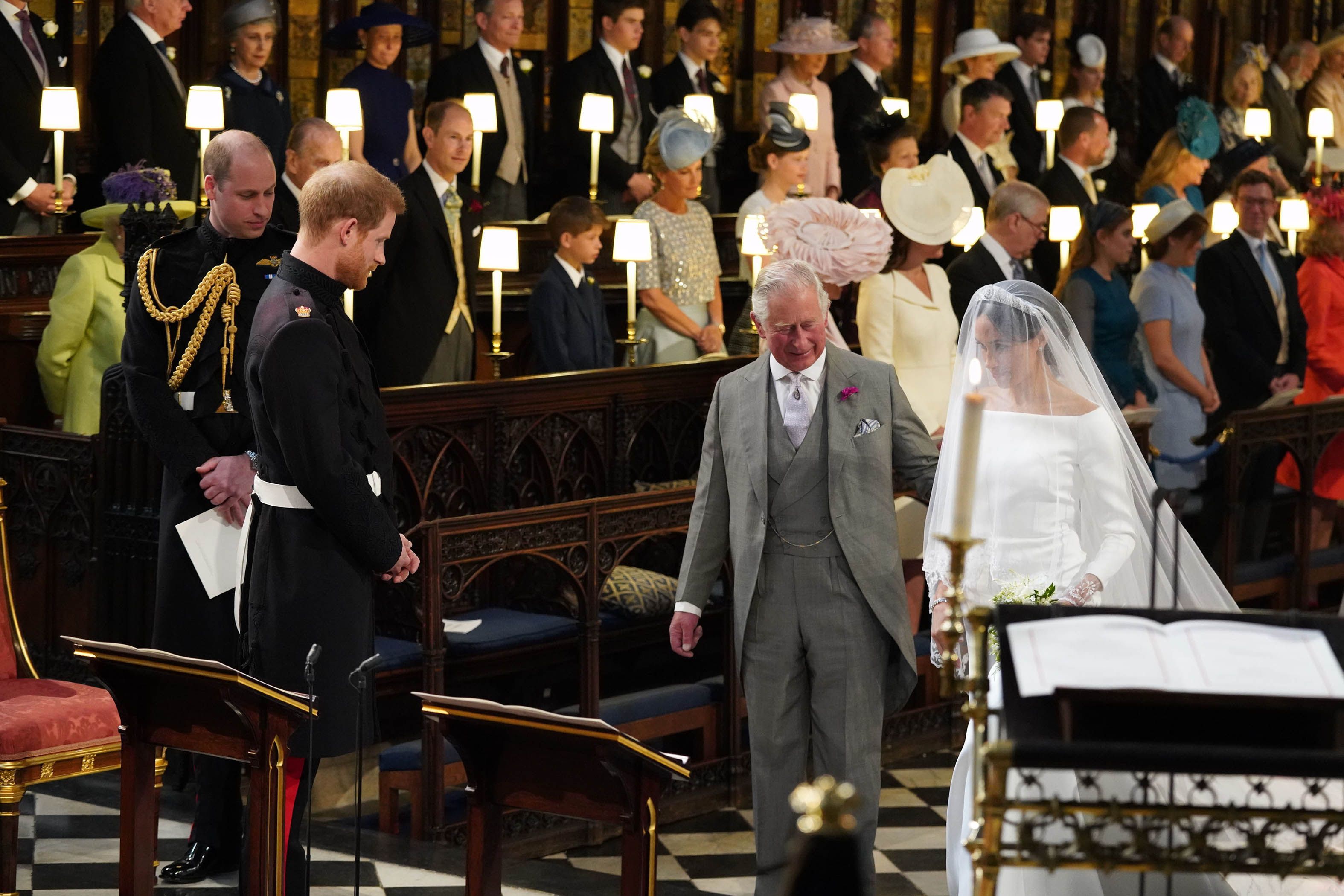 King Charles III Walking Meghan Markle down the aisle