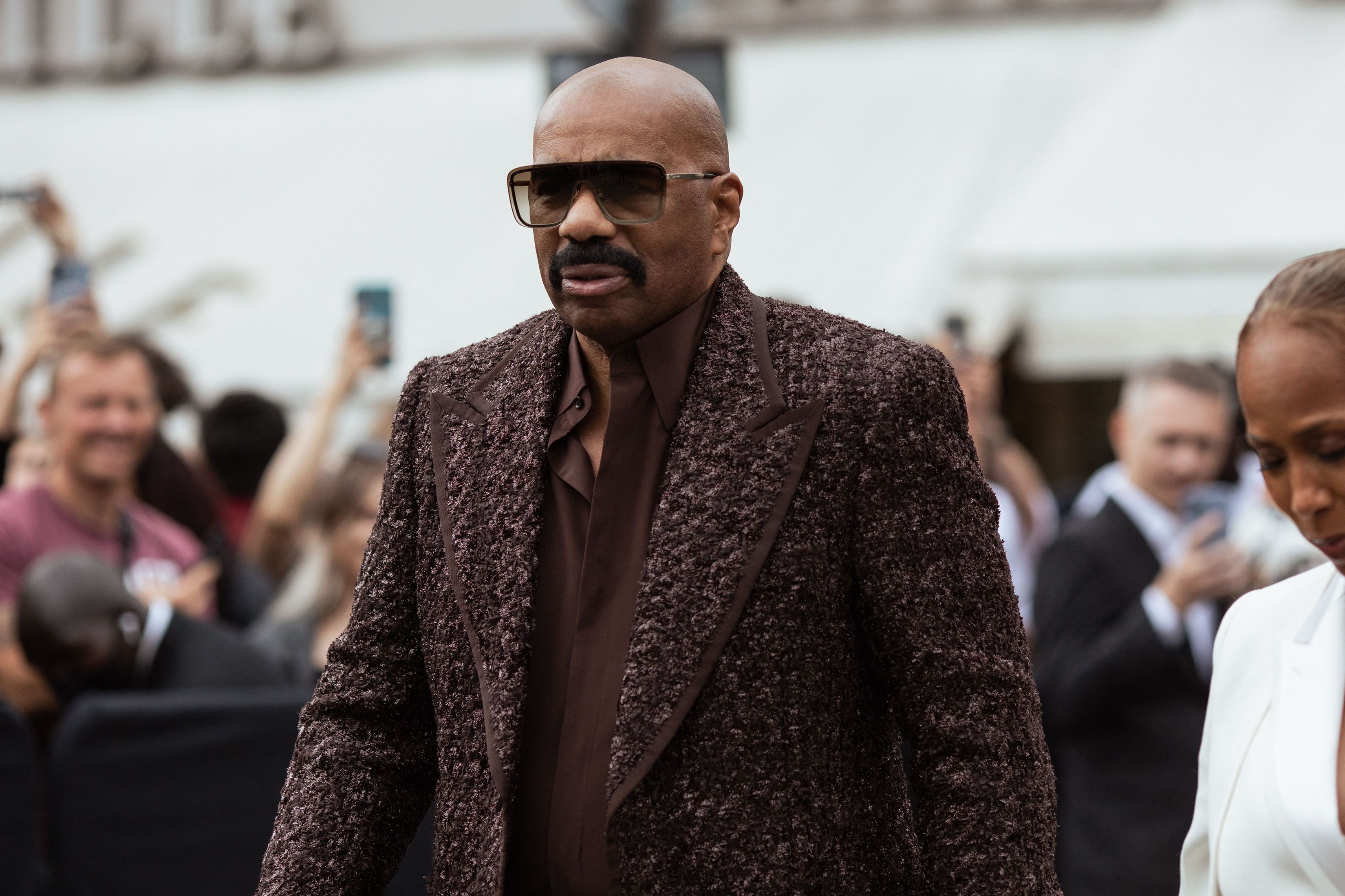 Steve Harvey At Fashion Week on Haute Couture