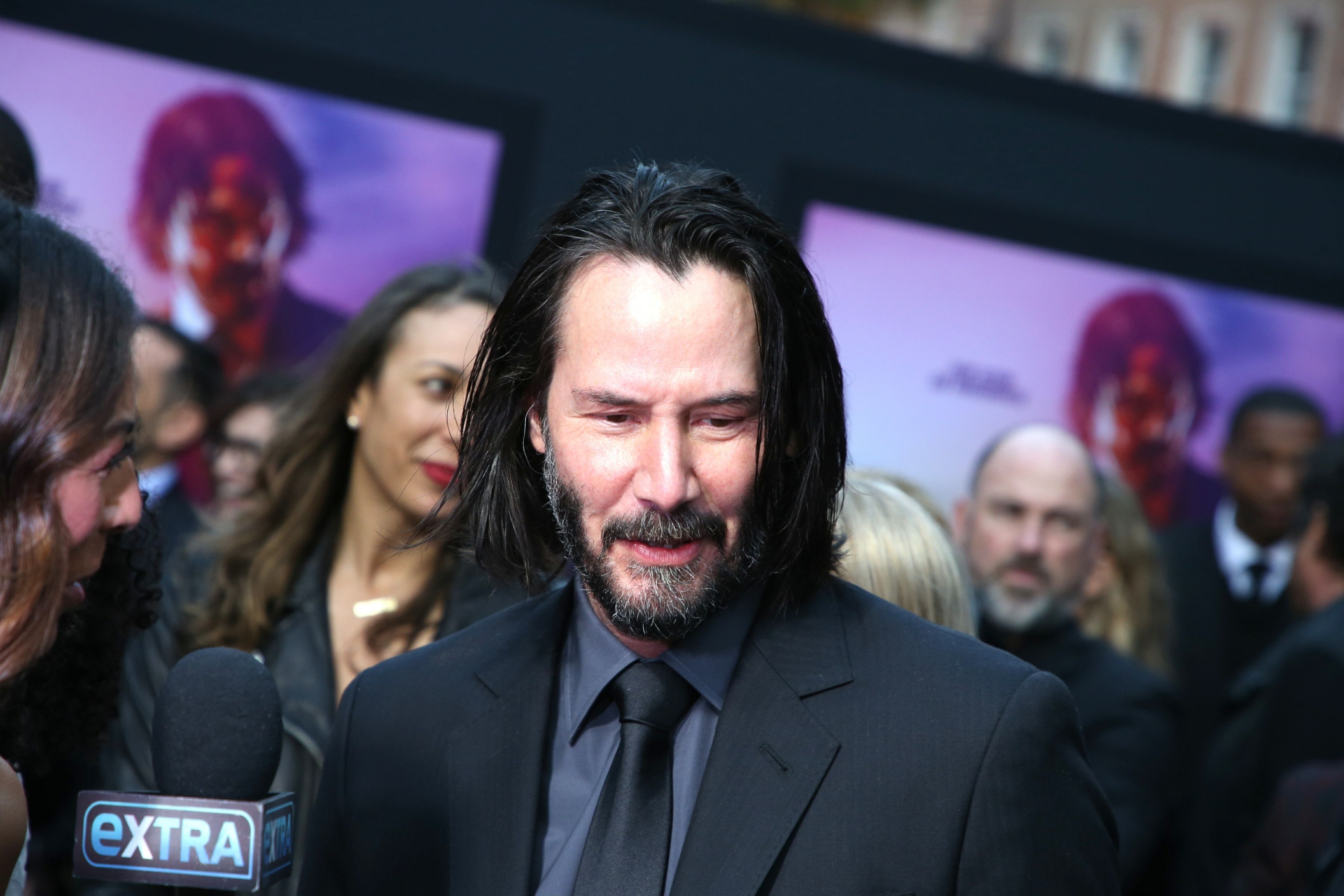 Keanu Reeves at John Wick Chapter 3 Parabellum screening