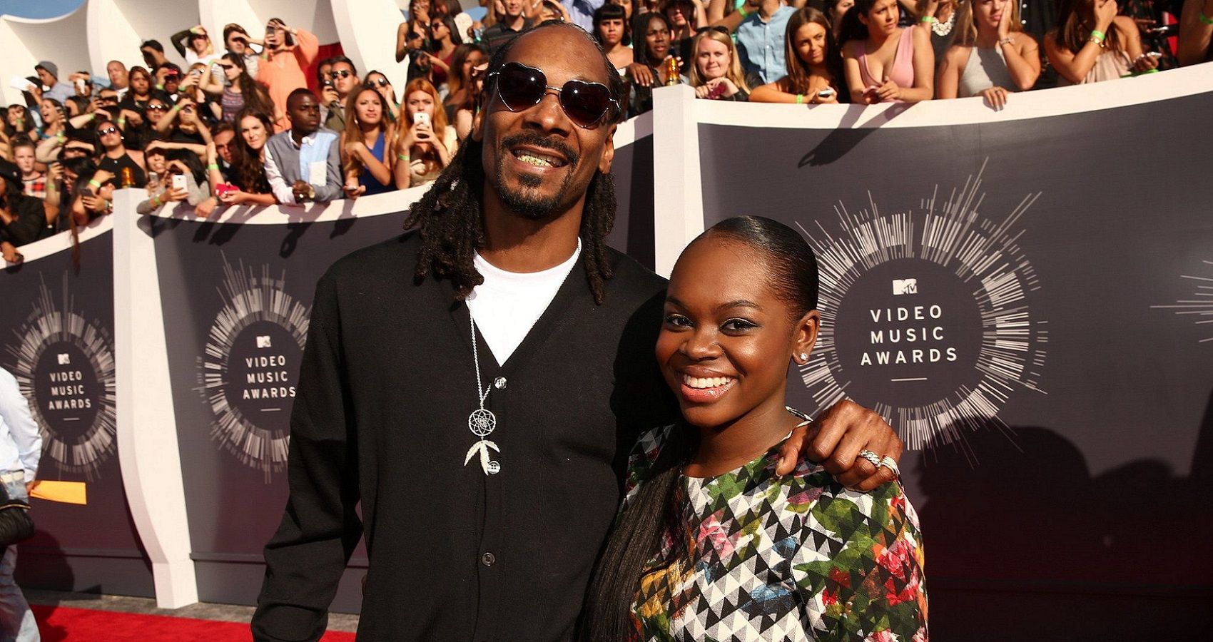 Snoop Dogg and his Daughter Cori Broadus on the red carpet