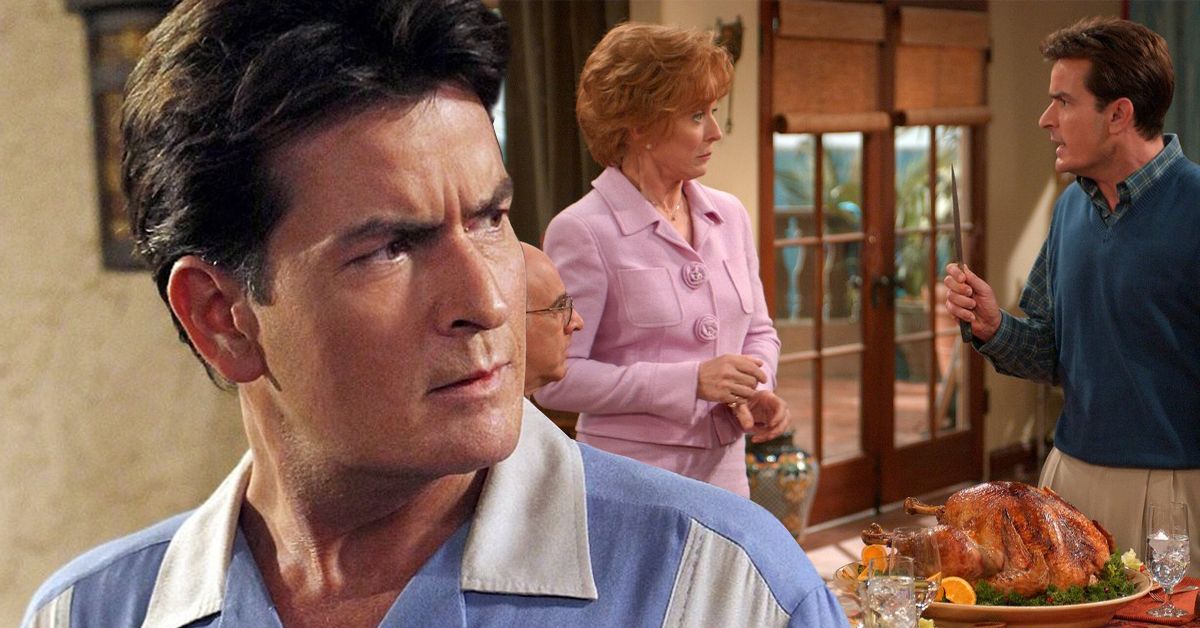 what happened between holland taylor and charlie sheen on the set of two and a half men