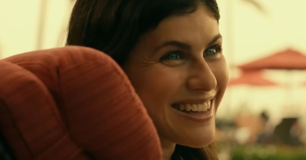 Alexandra Daddario in a still from The White Lotus