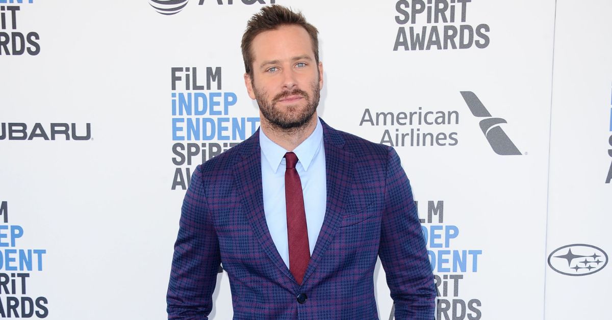 Armie Hammer at the independent spirit awards 2018