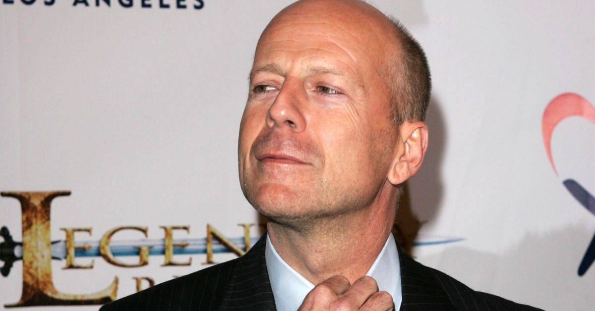 Bruce Willis on the red carpet