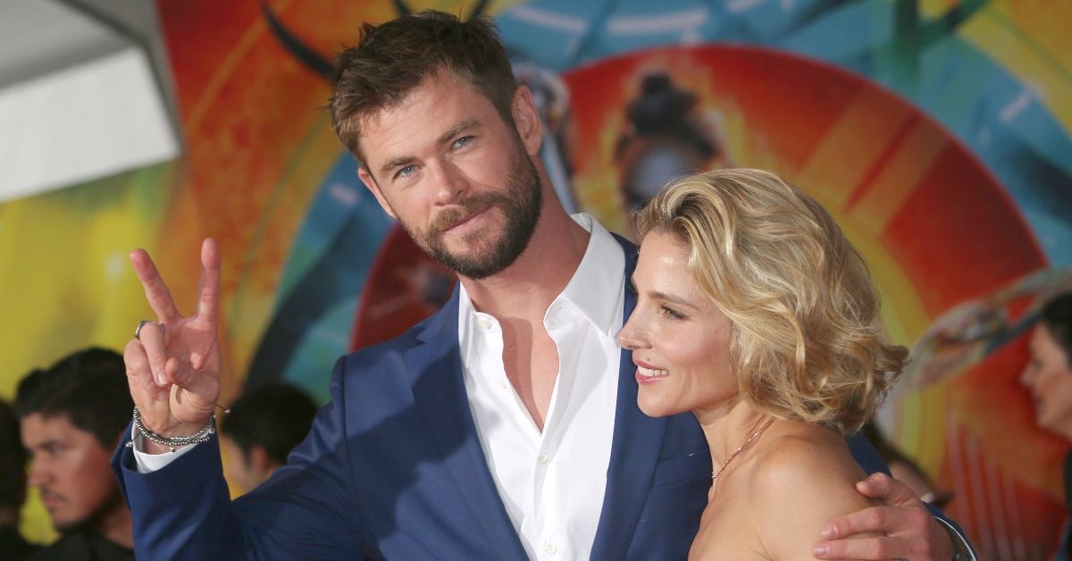 Chris Hemsworth and Elsa Pataky on red carpet