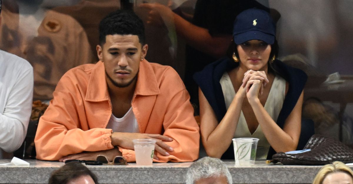 Devin Booker and Kendall Jenner at the USTA Billie Jean King National Tennis Center