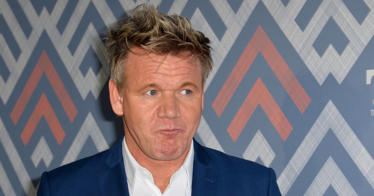 Gordon Ramsay looking embarassed