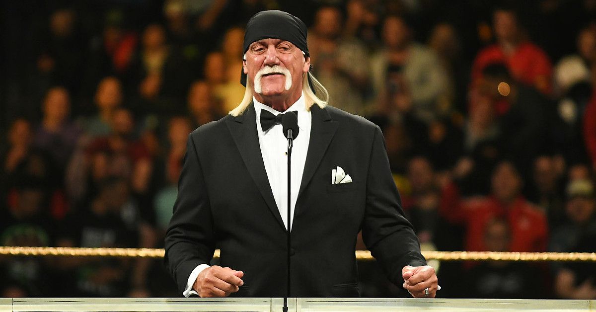 Hulk Hogan wearing a suit
