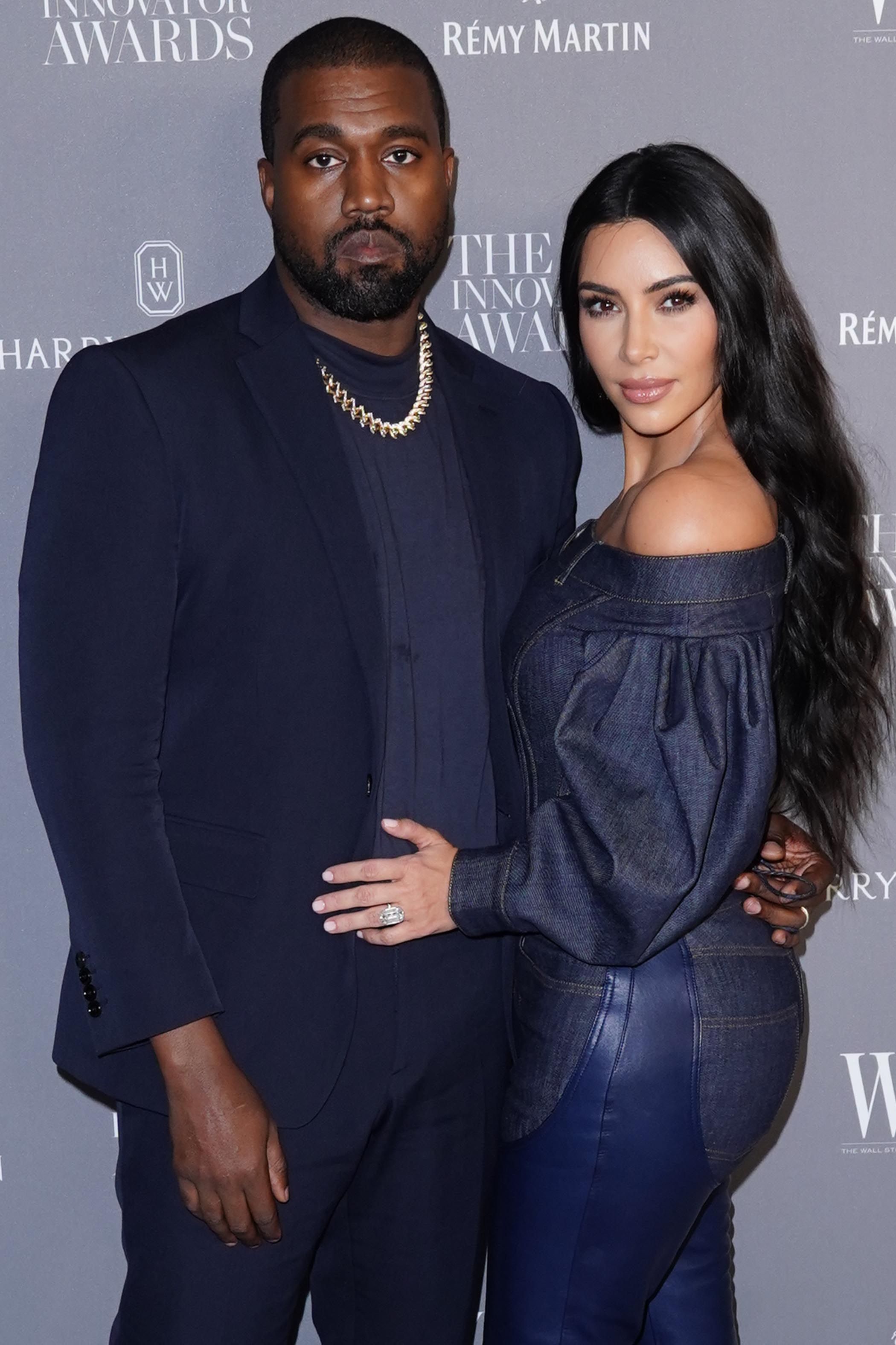 Kanye West and his ex-wife Kim Kardashian