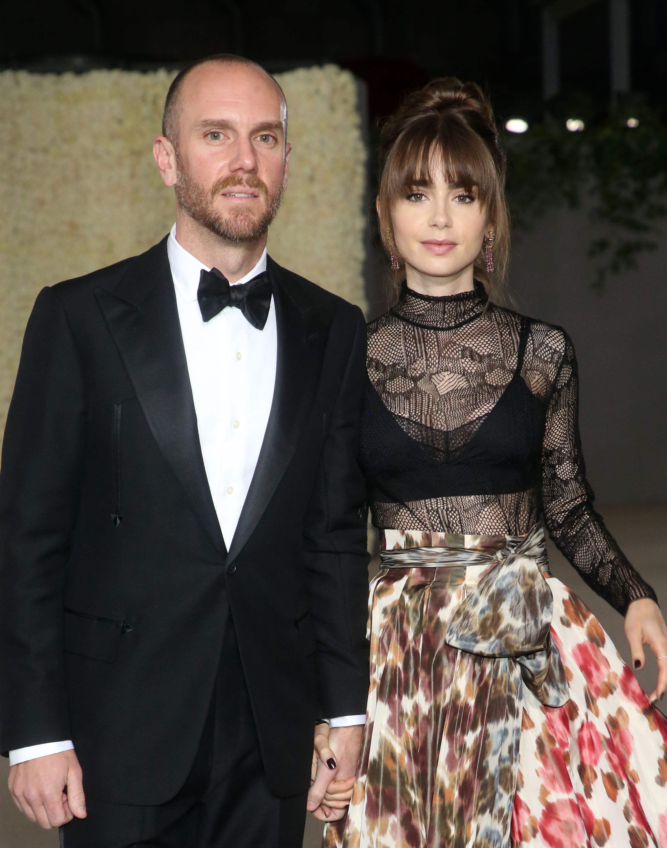 Lily Collins and husband