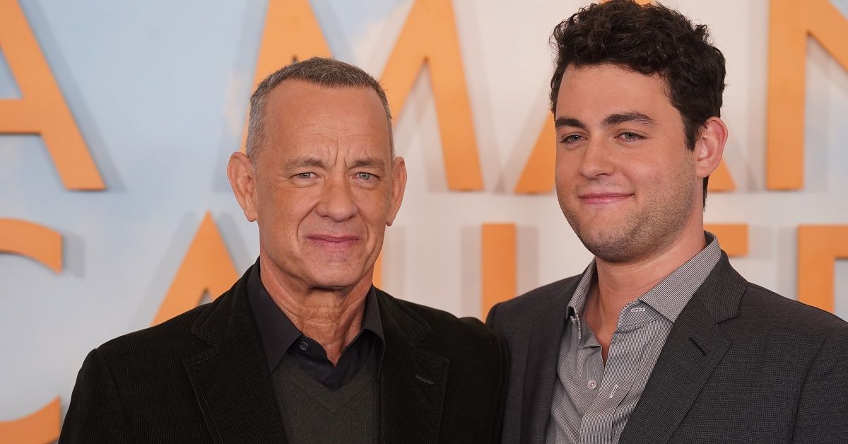 Tom Hanks and son Truman  at the London Photocall Of `A Man Called Otto` at the Corinthia Hotel in London.
